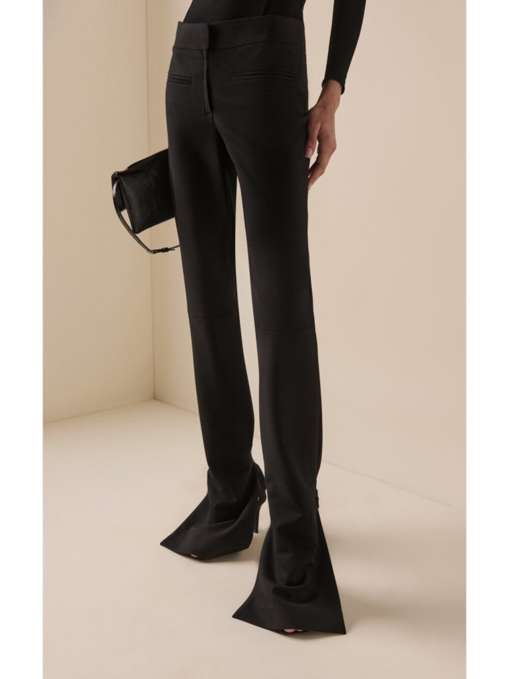 Courrèges Double Hem Polywool Pants